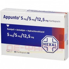 Аппунто | Appunto | Раміприл, амлодипін, гідрохлоротіазид