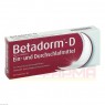 BETADORM D Tabletten 10 St | БЕТАДОРМ таблетки 10 шт | RECORDATI PHARMA | Дифенгидрамин