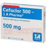 CEFACLOR 500-1A Pharma Filmtabletten 10 St | ЦЕФАКЛОР таблетки вкриті оболонкою 10 шт | 1 A PHARMA | Цефаклор
