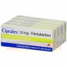 CIPRALEX 10 mg Filmtabletten 50 St | ЦИПРАЛЕКС таблетки вкриті оболонкою 50 шт | AXICORP PHARMA | Есциталопрам