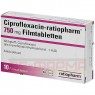 CIPROFLOXACIN-ratiopharm 750 mg Filmtabletten 10 St | ЦИПРОФЛОКСАЦИН таблетки вкриті оболонкою 10 шт | RATIOPHARM | Ципрофлоксацин