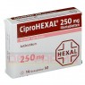 CIPROHEXAL 250 mg Filmtabletten 14 St | ЦИПРОГЕКСАЛ таблетки вкриті оболонкою 14 шт | HEXAL | Ципрофлоксацин