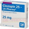 CLOZAPIN 25-1A Pharma Tabletten 100 St | КЛОЗАПІН таблетки 100 шт | 1 A PHARMA | Клозапін