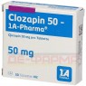 CLOZAPIN 50-1A Pharma Tabletten 50 St | КЛОЗАПІН таблетки 50 шт | 1 A PHARMA | Клозапін