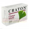 CRATON Filmtabletten 200 St | КРАТОН таблетки вкриті оболонкою 200 шт | DR.WILLMAR SCHWABE | Сухий екстракт листя гінкго білоба