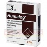 HUMALOG 100 E/ml Patrone Injektionslösung 5x3 ml | ХУМАЛОГ розчин для ін'єкцій 5x3 мл | EMRA-MED | Інсулін лізпро