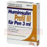 HUMINSULIN Profil III f.Pen Injektionssuspension 5x3 ml | ХУМІНСУЛІН суспензія для ін'єкцій 5x3 мл | LILLY | Інсулін (людський)
