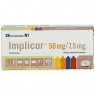IMPLICOR 50 mg/7,5 mg Filmtabletten 28 St | ІМПЛІКОР таблетки вкриті оболонкою 28 шт | SERVIER | Метопролол, івабрадин