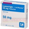 LAMOTRIGIN-1A Pharma 50 mg Tabletten 100 St | ЛАМОТРИДЖИН таблетки 100 шт | 1 A PHARMA | Ламотриджин