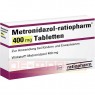 METRONIDAZOL-ratiopharm 400 mg Tabletten 20 St | МЕТРОНИДАЗОЛ таблетки 20 шт | RATIOPHARM | Метронидазол