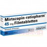 MIRTAZAPIN-ratiopharm 45 mg Filmtabletten 20 St | МІРТАЗАПІН таблетки вкриті оболонкою 20 шт | RATIOPHARM | Міртазапін