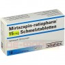 MIRTAZAPIN-ratiopharm 15 mg Schmelztabletten 18 St | МІРТАЗАПІН таблетки, що диспергуються в порожнині рота 18 шт | RATIOPHARM | Міртазапін