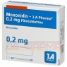 MOXONIDIN-1A Pharma 0,2 mg Filmtabletten 50 St | МОКСОНИДИН таблетки покрытые оболочкой 50 шт | 1 A PHARMA | Моксонидин