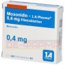 MOXONIDIN-1A Pharma 0,4 mg Filmtabletten 100 St | МОКСОНИДИН таблетки покрытые оболочкой 100 шт | 1 A PHARMA | Моксонидин