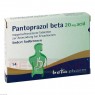 PANTOPRAZOL beta 20 mg acid magensaftres.Tabletten 14 St | ПАНТОПРАЗОЛ таблетки с энтеросолюбильной оболочкой 14 шт | BETAPHARM | Пантопразол