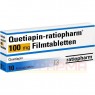 QUETIAPIN-ratiopharm 100 mg Filmtabletten 10 St | КВЕТІАПІН таблетки вкриті оболонкою 10 шт | RATIOPHARM | Кветіапін