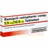 RAMIPRIL-ratiopharm comp.2,5 mg/12,5 mg Tabletten 100 St | РАМІПРИЛ таблетки 100 шт | RATIOPHARM | Раміприл, гідрохлоротіазид