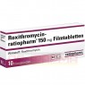 ROXITHROMYCIN-ratiopharm 150 mg Filmtabletten 10 St | РОКСИТРОМІЦИН таблетки вкриті оболонкою 10 шт | RATIOPHARM | Рокситроміцин
