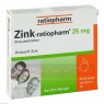 ZINK-RATIOPHARM 25 mg Brausetabletten 20 St | ЦИНК шипучі таблетки 20 шт | RATIOPHARM | Сульфат цинку