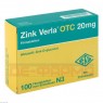 ZINK VERLA OTC 20 mg Filmtabletten 100 St | ЦИНК ВЕРЛА таблетки вкриті оболонкою 100 шт | VERLA-PHARM | Цинку глюконат